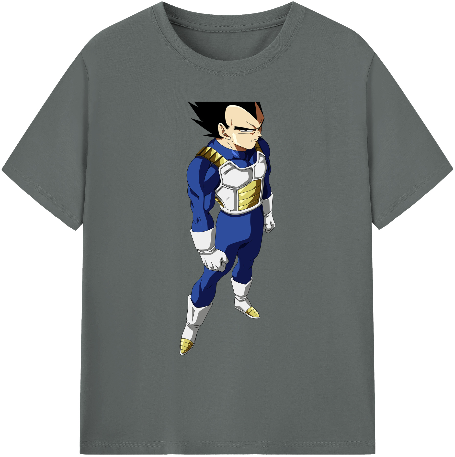 （画像用） ドラゴンボール ベジータ四世（Bejīta Yonsei）DRAGON BALL Vegeta IV 綿100％ メンズ半袖Tシャツ｜肌触りやわらか＆通気性